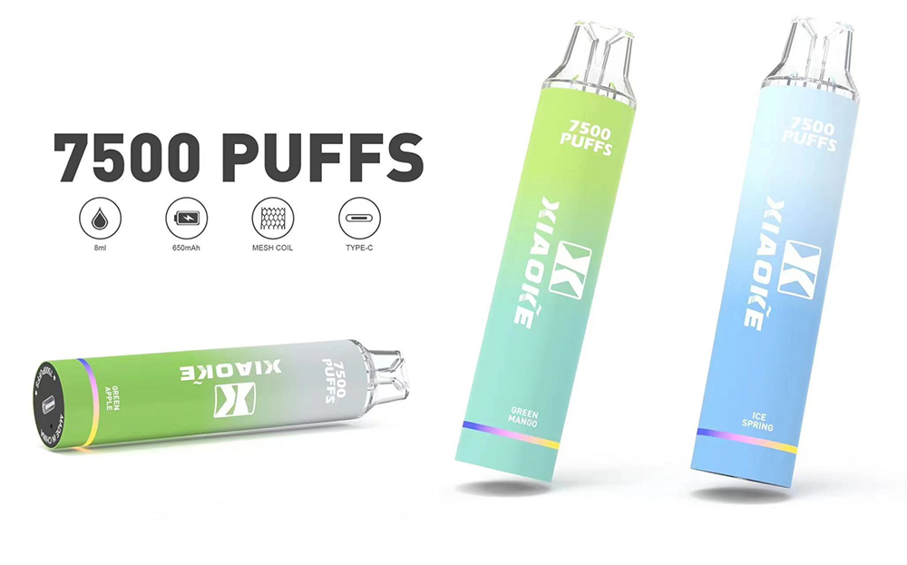 XIAOKE 梟客 7500 口 長效續航拋棄式主機 8ml巨量油倉 一支抵五支 650mAh 可充電 出遊必備 台灣現貨直發:圖片 2